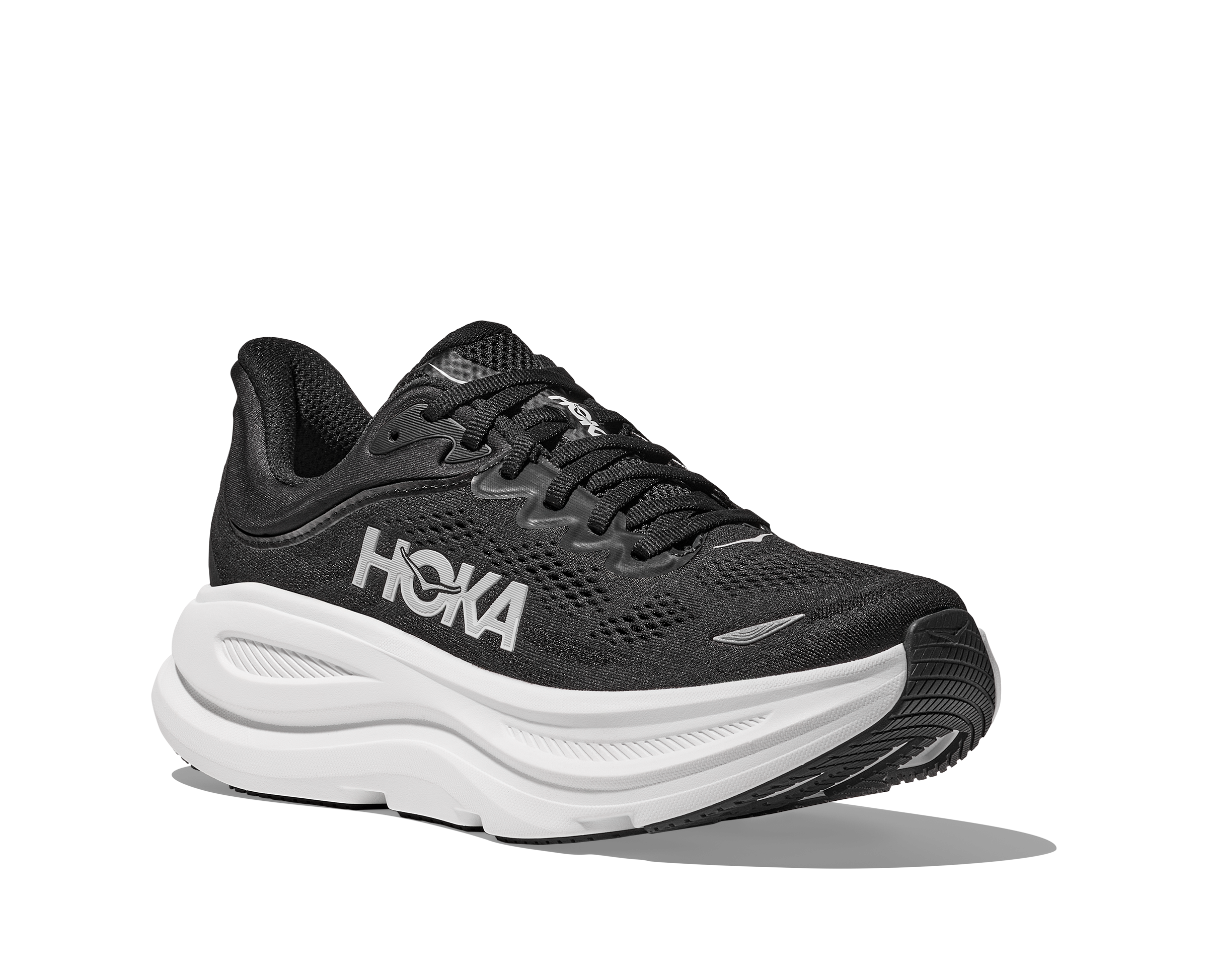 HOKA Men's Bondi 9 - BLACK / WHITE