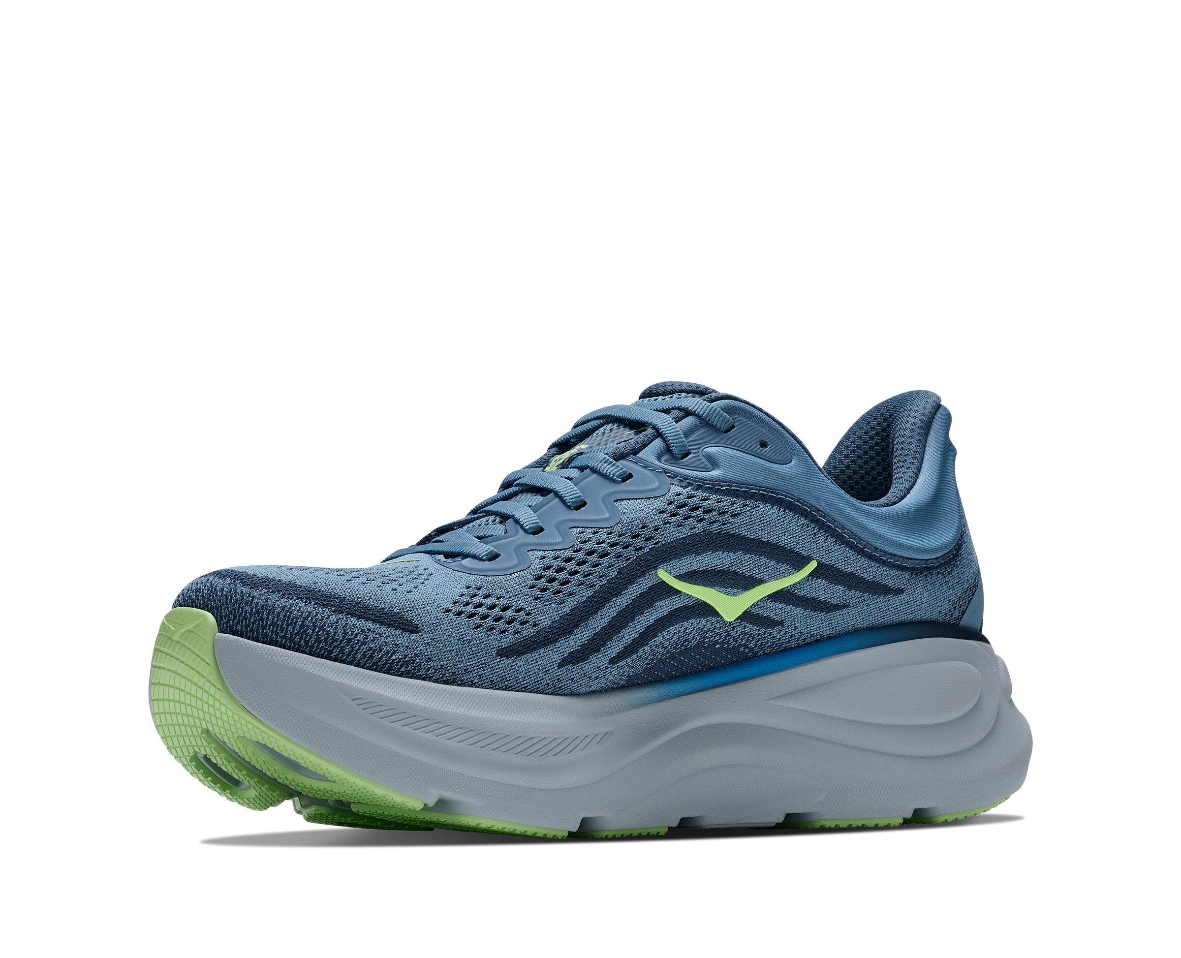 HOKA Men's Bondi 9 - DOWNPOUR / THUNDER CLOUD (Extra Wide)