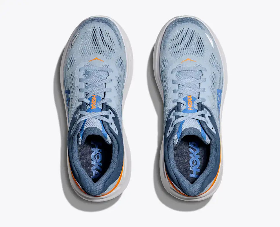 HOKA Men's Bondi 9 - DRIZZLE / DOWNPOUR (Extra Wide)