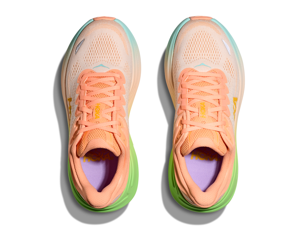 HOKA Men's Bondi 9 - FROST / PALE TANGERINE