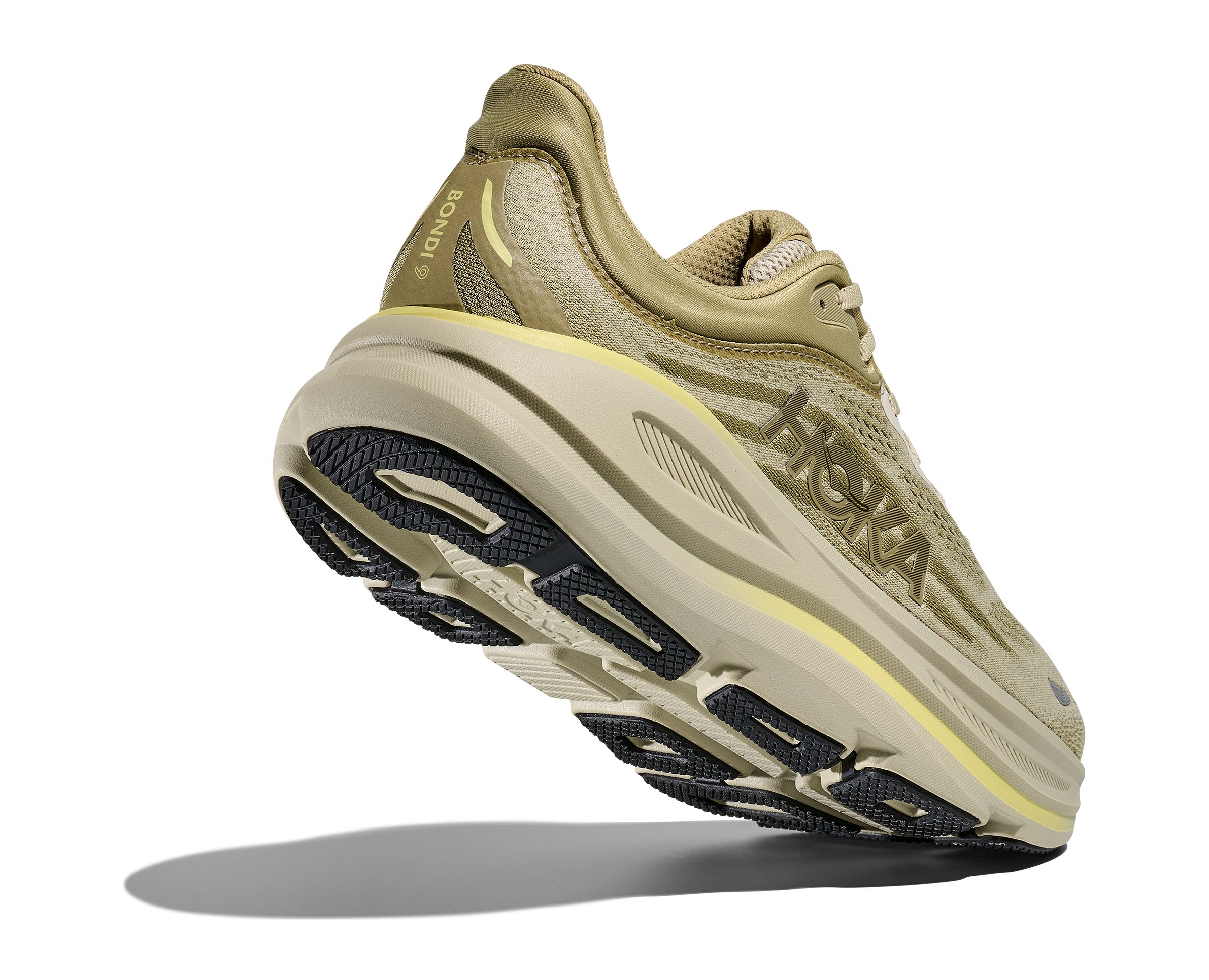 HOKA Men's Bondi 9 - GRASSLAND / OYSTER MUSHROOM