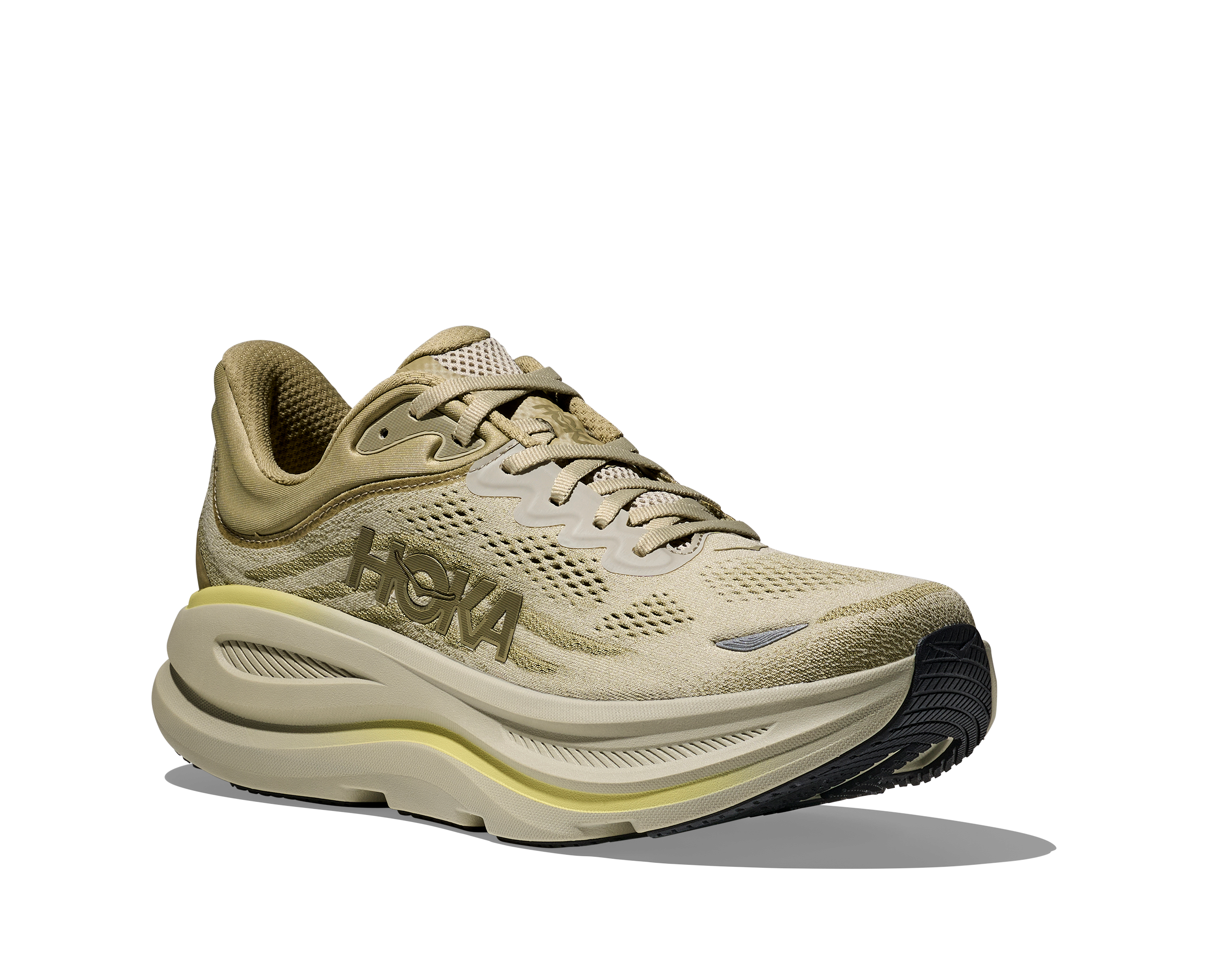HOKA Men's Bondi 9 - GRASSLAND / OYSTER MUSHROOM