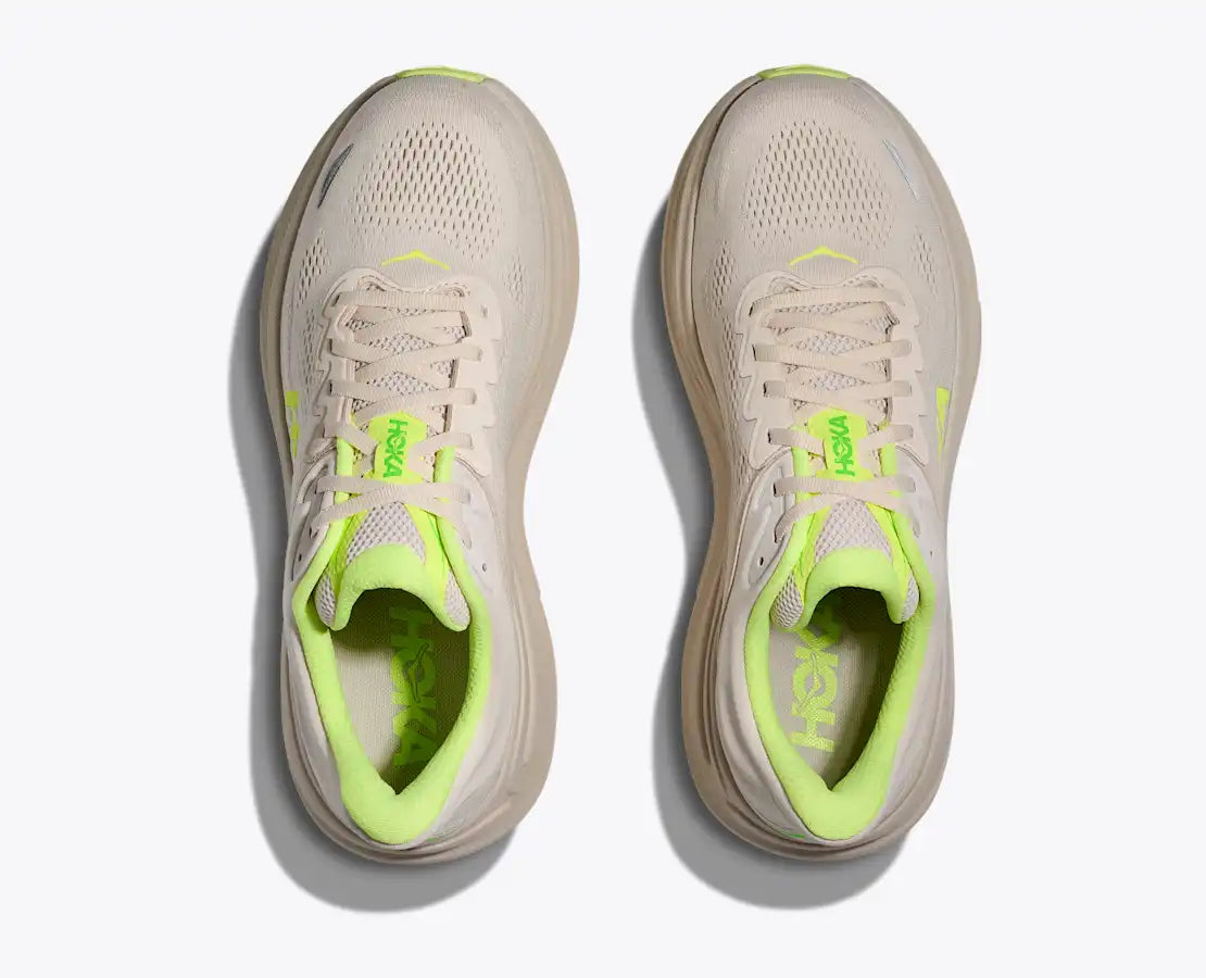 HOKA Men's Bondi 9 - GROUT / NEON YUZU