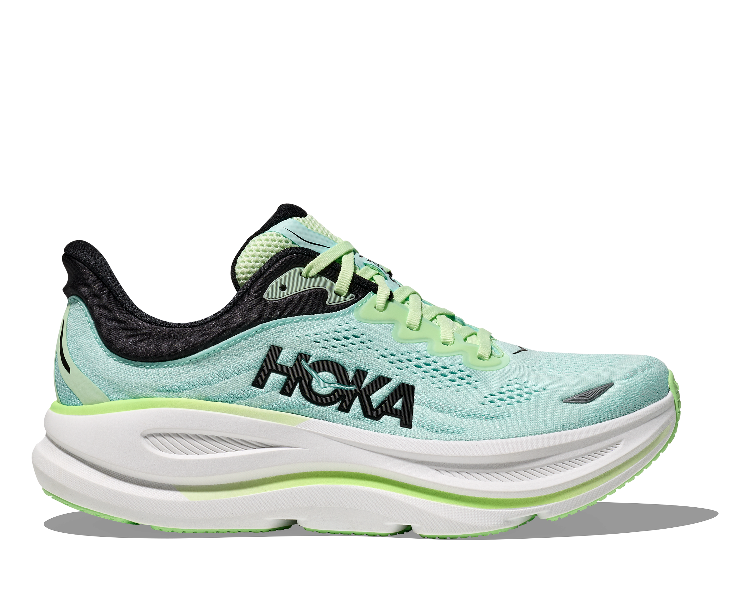 HOKA Men's Bondi 9 - LUNA MOTH / BLUE SPARK
