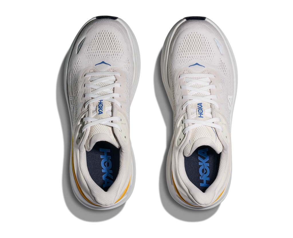 HOKA Men's Bondi 9 - WHITE / GROUT
