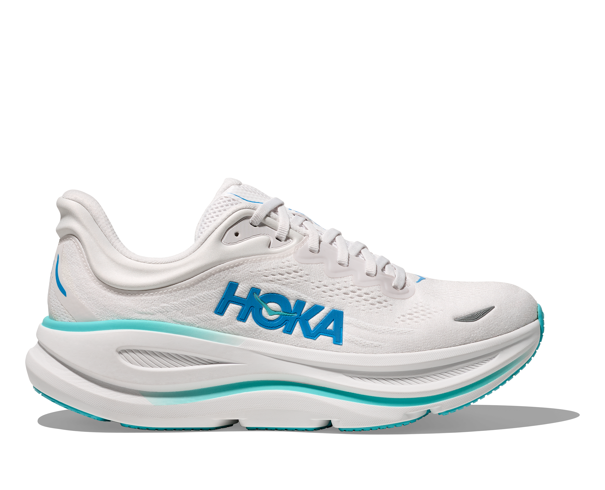 HOKA Men's Bondi 9 - WHITE / HOKA BLUE