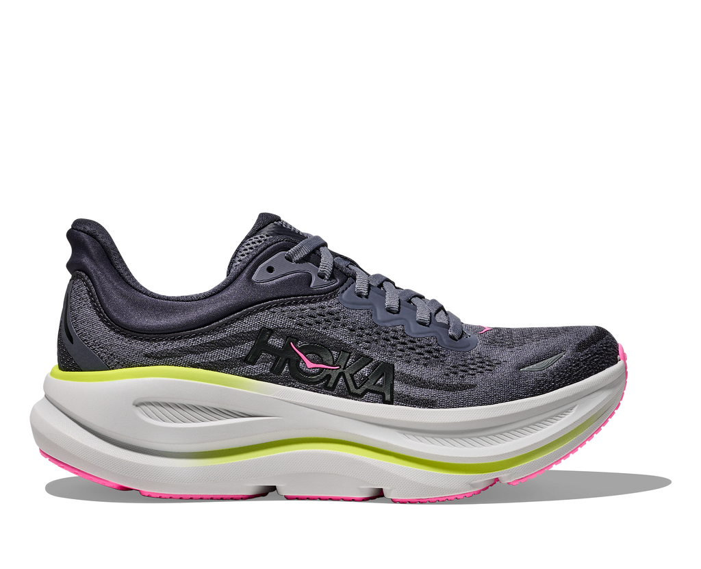 HOKA Women's Bondi 9 - CHARCOAL GREY / GREY SKIES