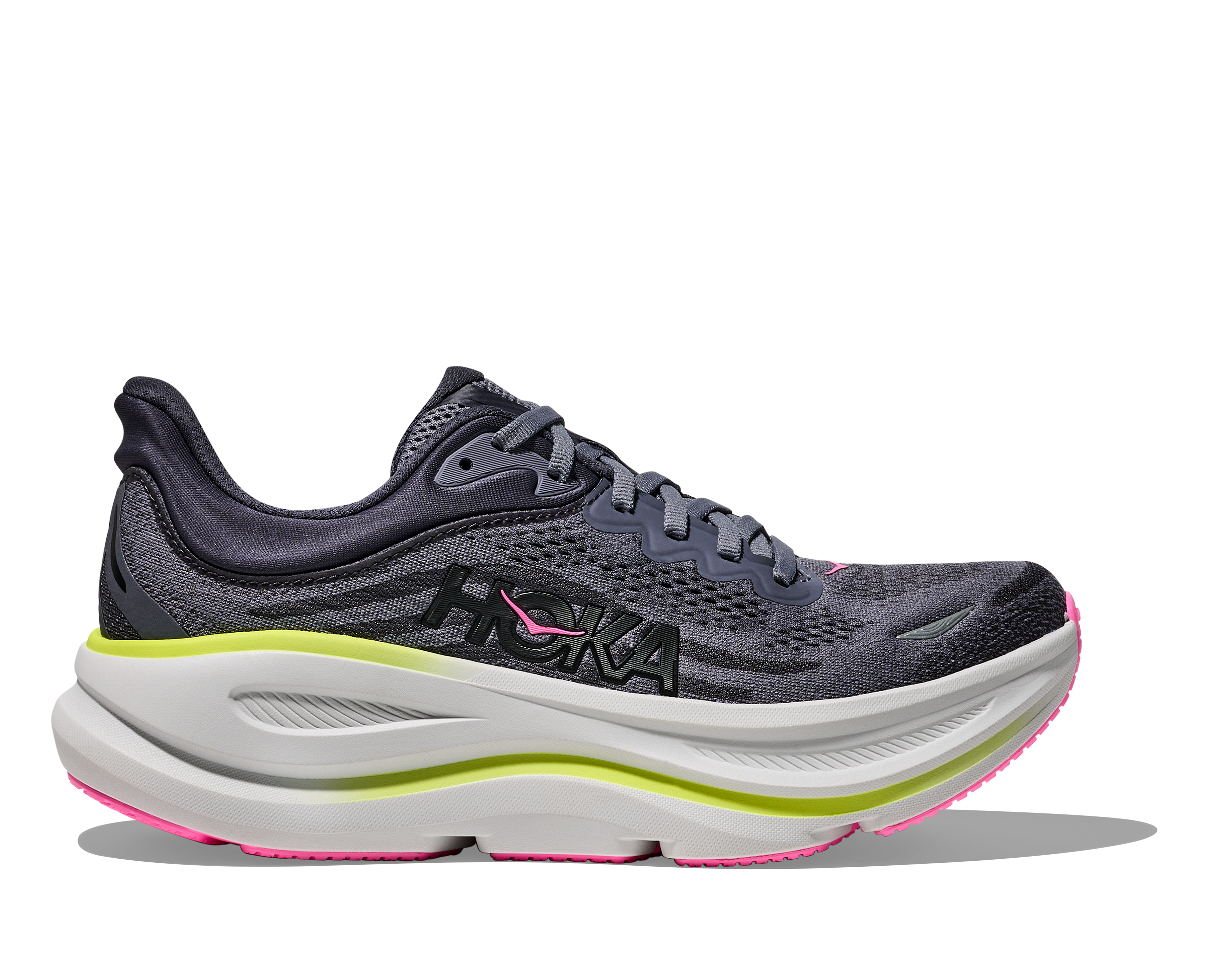 HOKA Women's Bondi 9 - CHARCOAL GREY / GREY SKIES