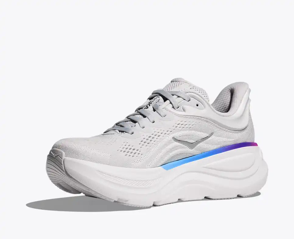 HOKA Women's Bondi 9 - COSMIC GREY / WHITE (Wide)