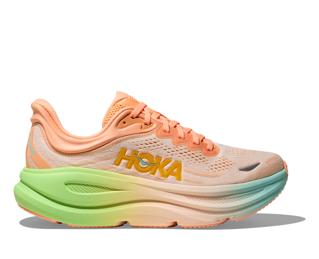 HOKA Women's Bondi 9 - FROST / PALE TANGERINE