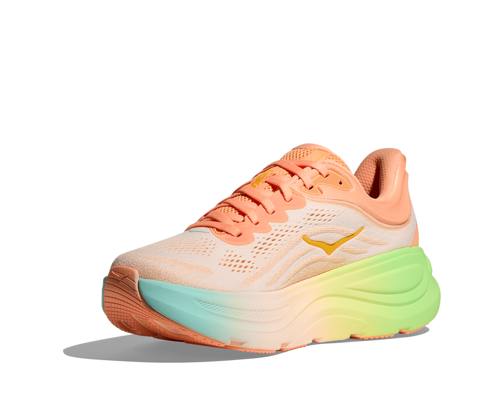 HOKA Women's Bondi 9 - FROST / PALE TANGERINE