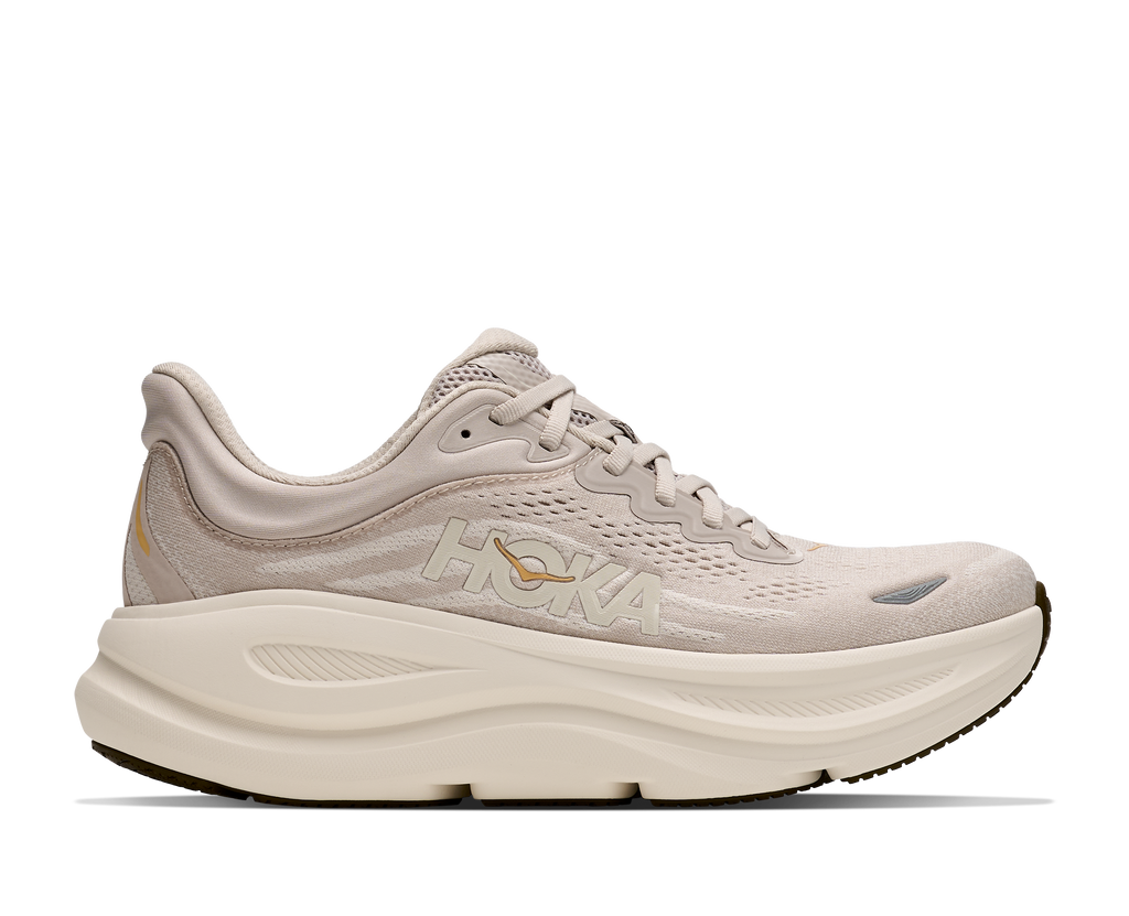 HOKA Women's Bondi 9 - RIVER ROCK GREY / ALABASTER (Wide)