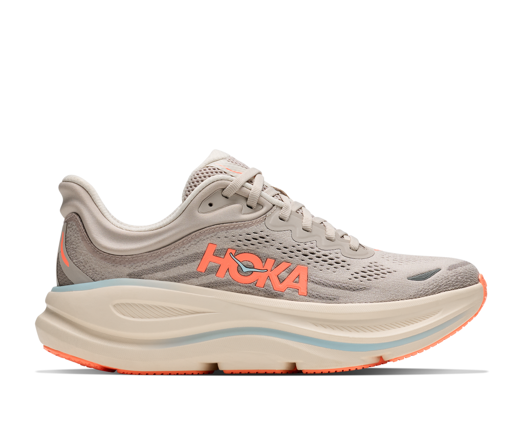 HOKA Women's Bondi 9 - RIVER ROCK GREY / MINERAL ORE (Extra Wide)