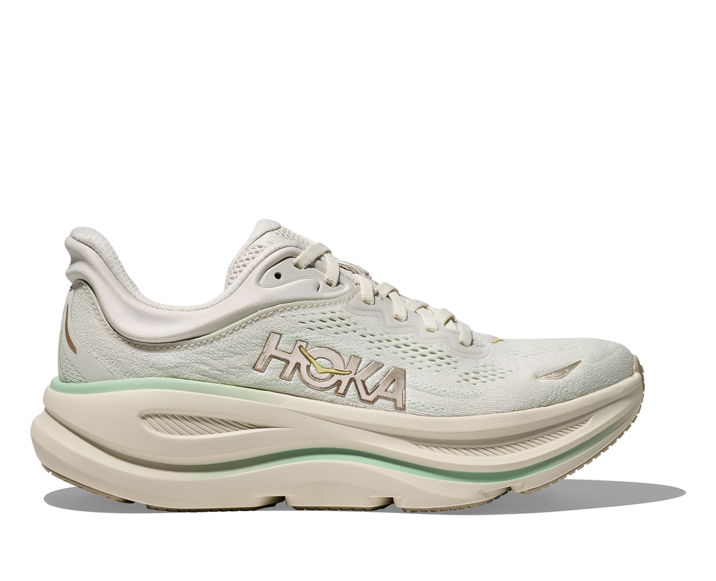 HOKA Women's Bondi 9 - TRUFFLE SALT / SEA GLASS