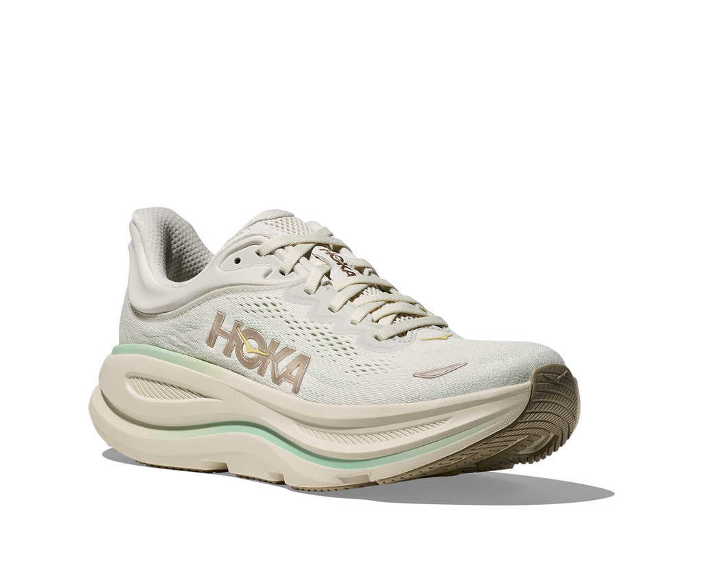 HOKA Women's Bondi 9 - TRUFFLE SALT / SEA GLASS