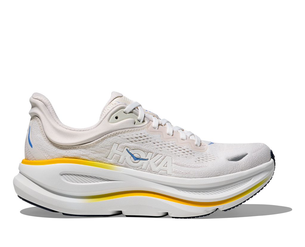 HOKA Women's Bondi 9 - WHITE / GROUT