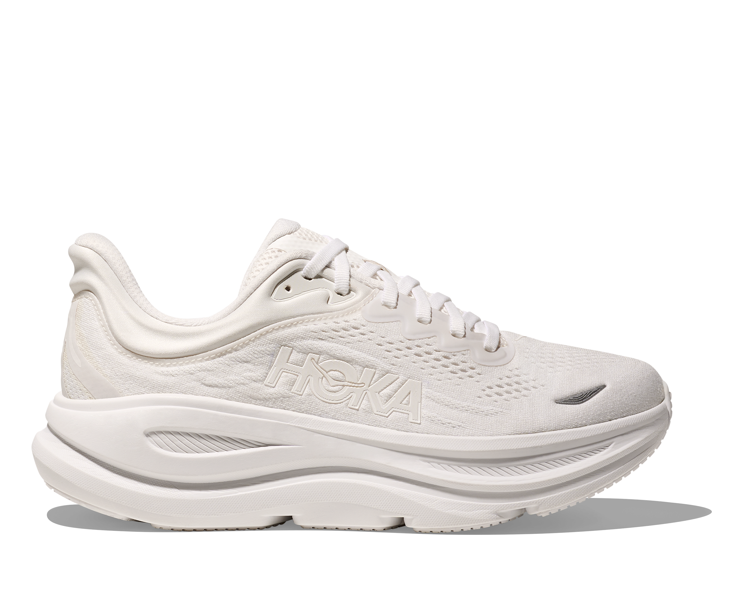 HOKA Women's Bondi 9 - WHITE / WHITE (Wide)
