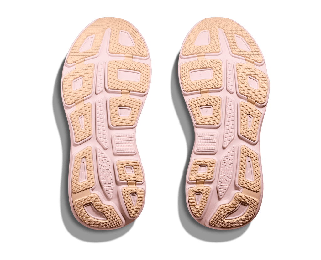 HOKA Women's Bondi 9 - LILAC CREAM / TANGERINE GLOW (Wide)