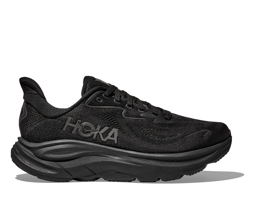 HOKA Men's Clifton 10 - BLACK / BLACK (Wide)
