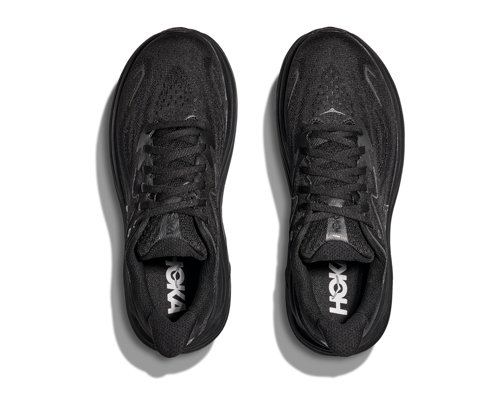 HOKA Men's Clifton 10 - BLACK / BLACK (Wide)