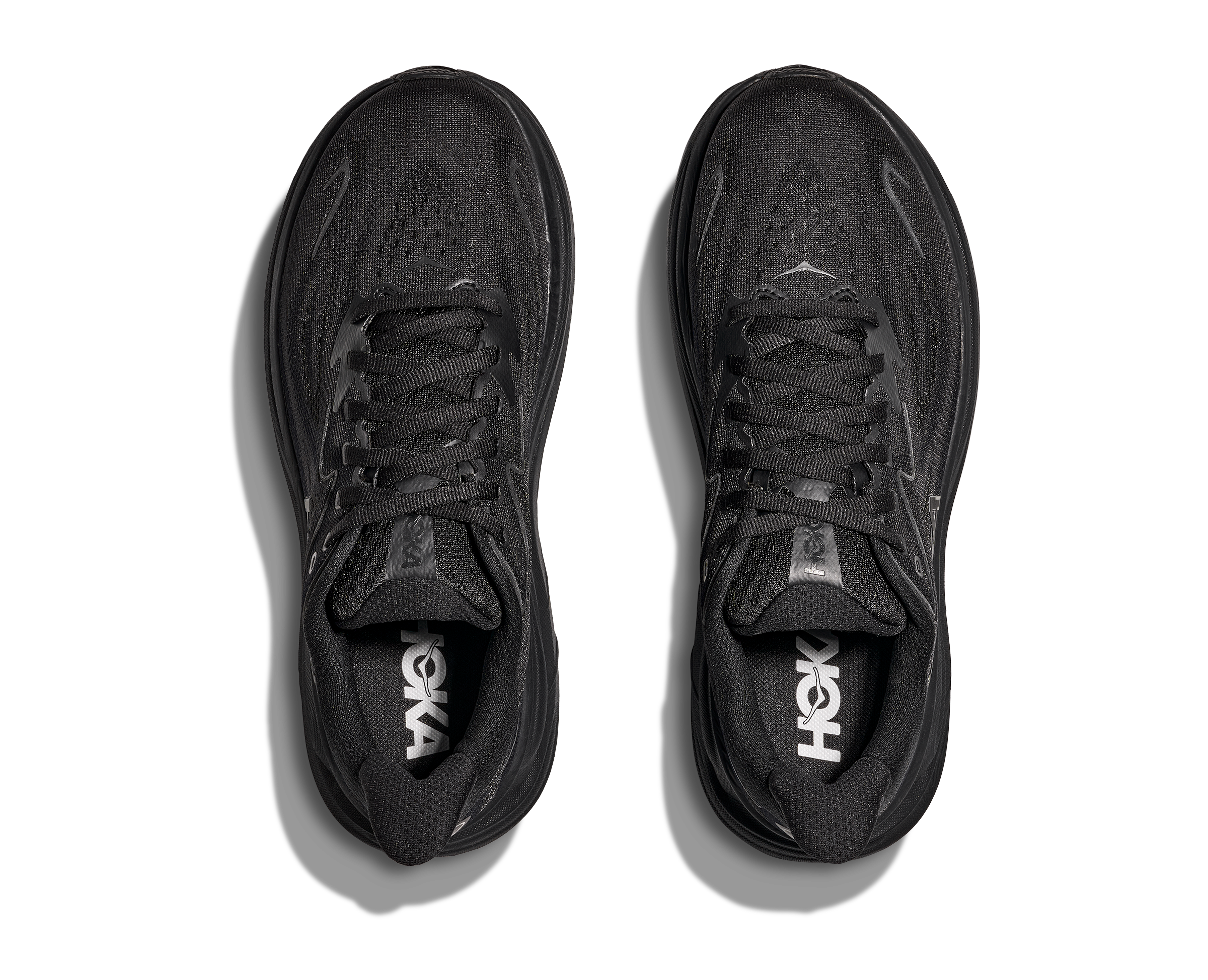 HOKA Men's Clifton 10 - BLACK / BLACK (Wide)