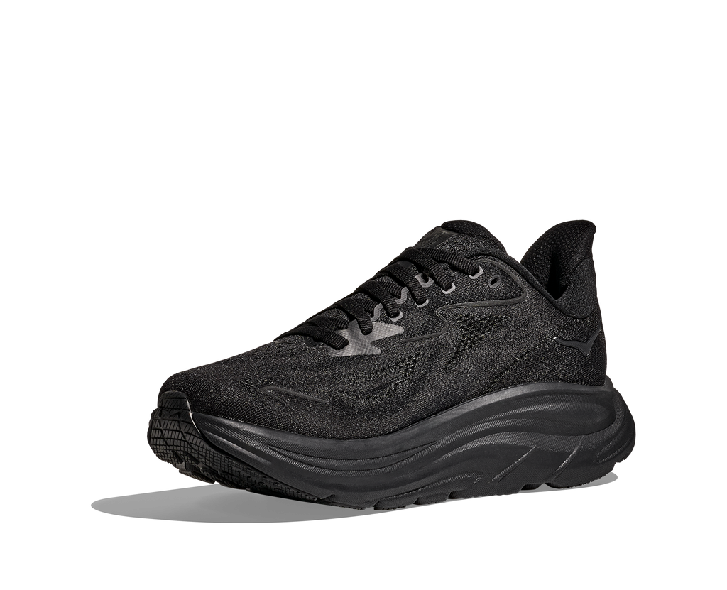 HOKA Men's Clifton 10 - BLACK / BLACK (Wide)