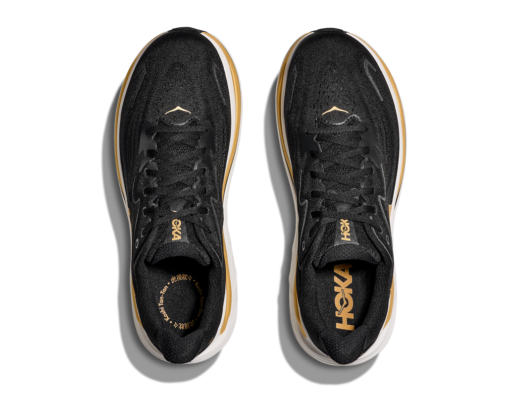 HOKA Men's Clifton 10 - BLACK / GOLD