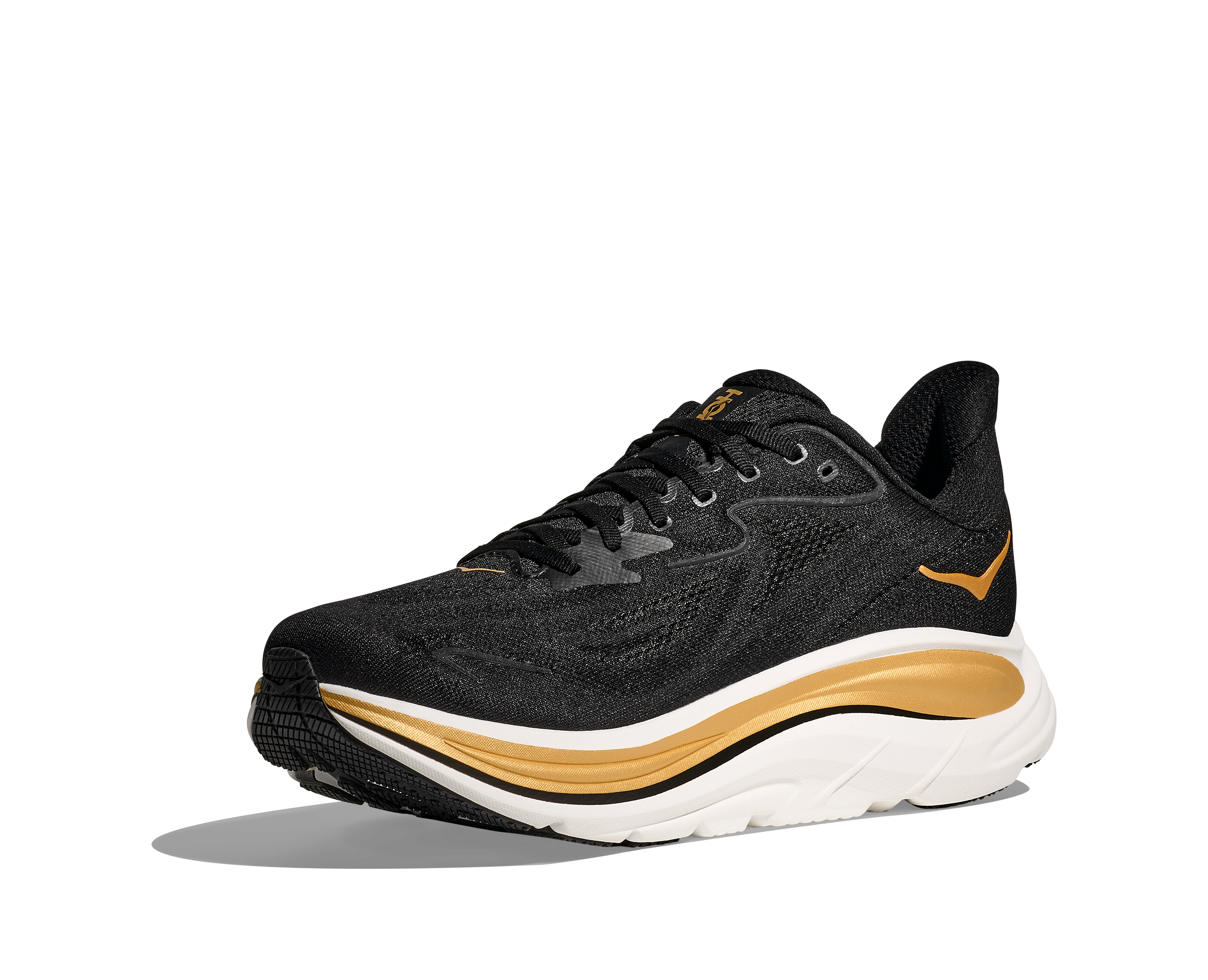 HOKA Men's Clifton 10 - BLACK / GOLD