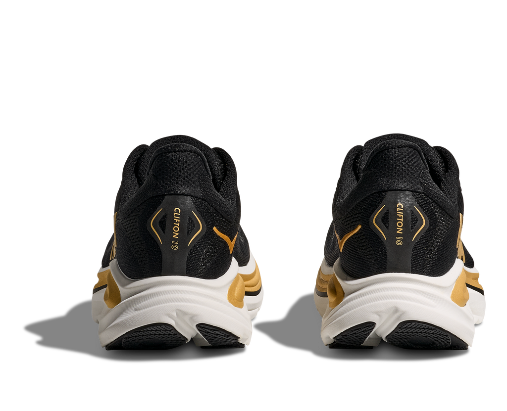 HOKA Men's Clifton 10 - BLACK / GOLD