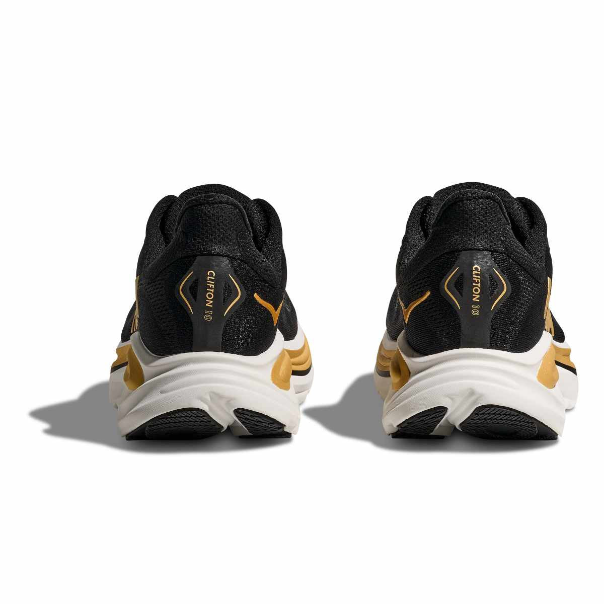 HOKA Men's Bondi 9 - CARBON BLACK / YELLOW GOLD