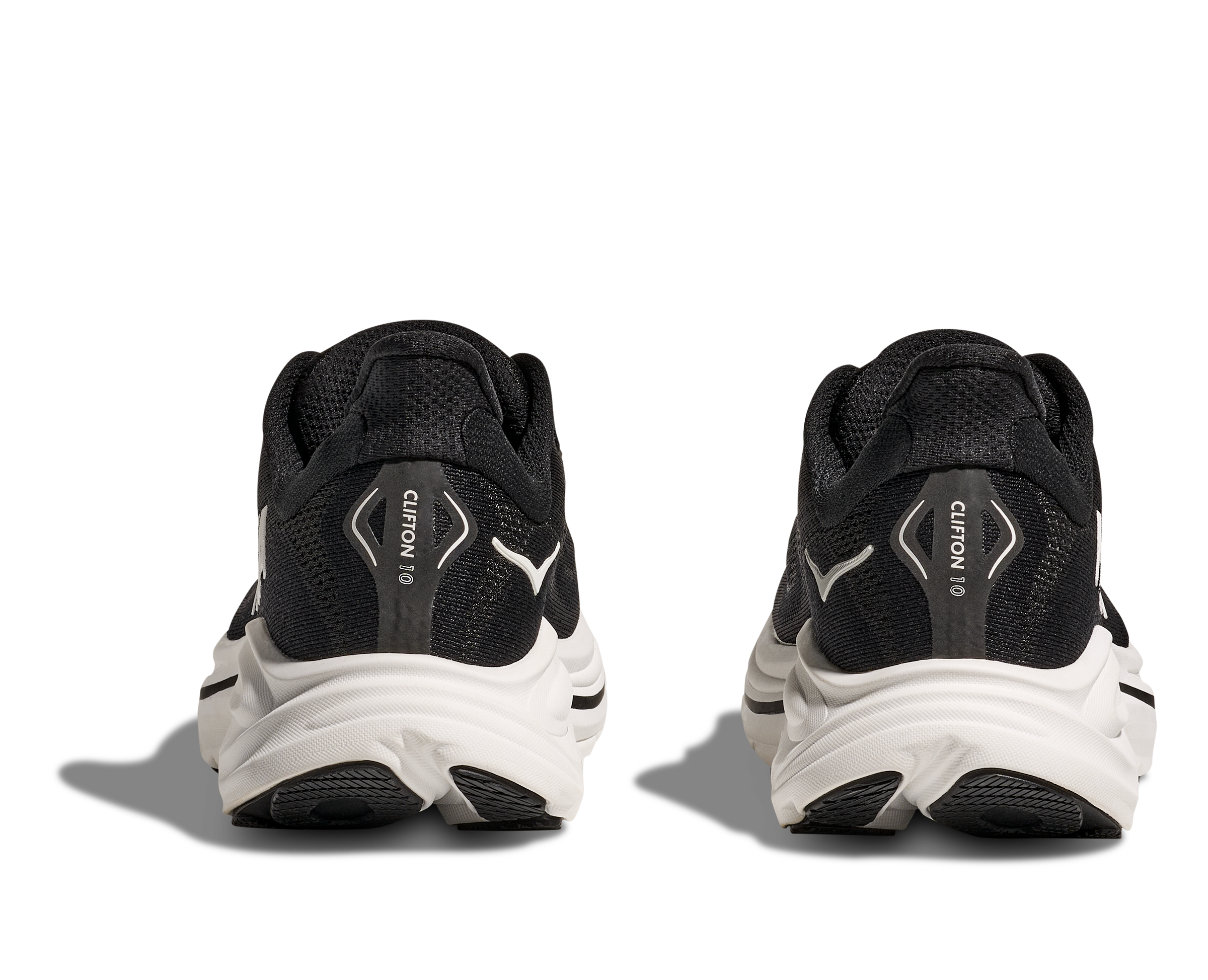 HOKA Men's Clifton 10 - BLACK / WHITE