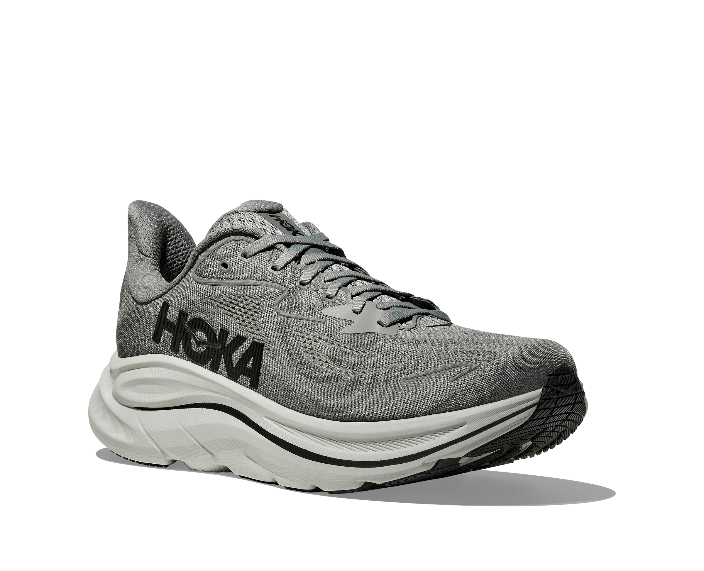 HOKA Men's Clifton 10 - GALACTIC GREY / ASTEROID (Wide)