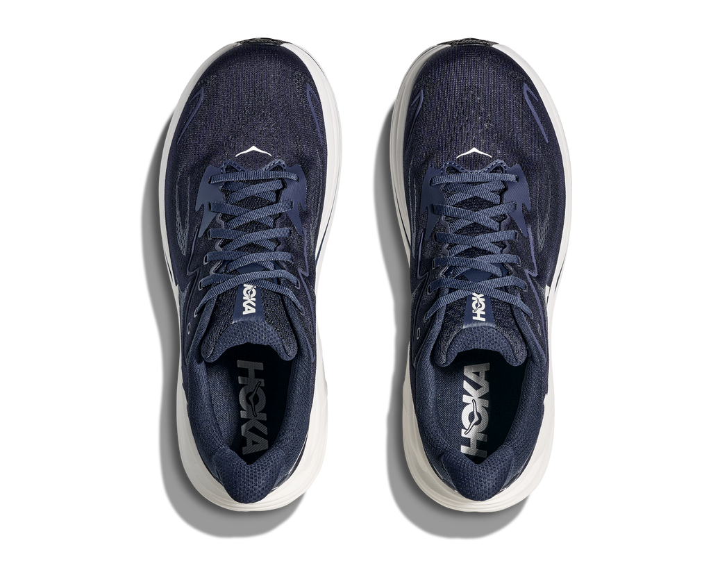 HOKA Men's Clifton 10 - NAVY / WHITE (Wide)