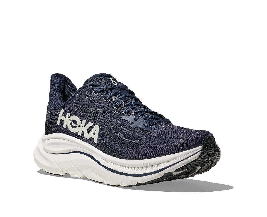 HOKA Men's Clifton 10 - NAVY / WHITE (Wide)