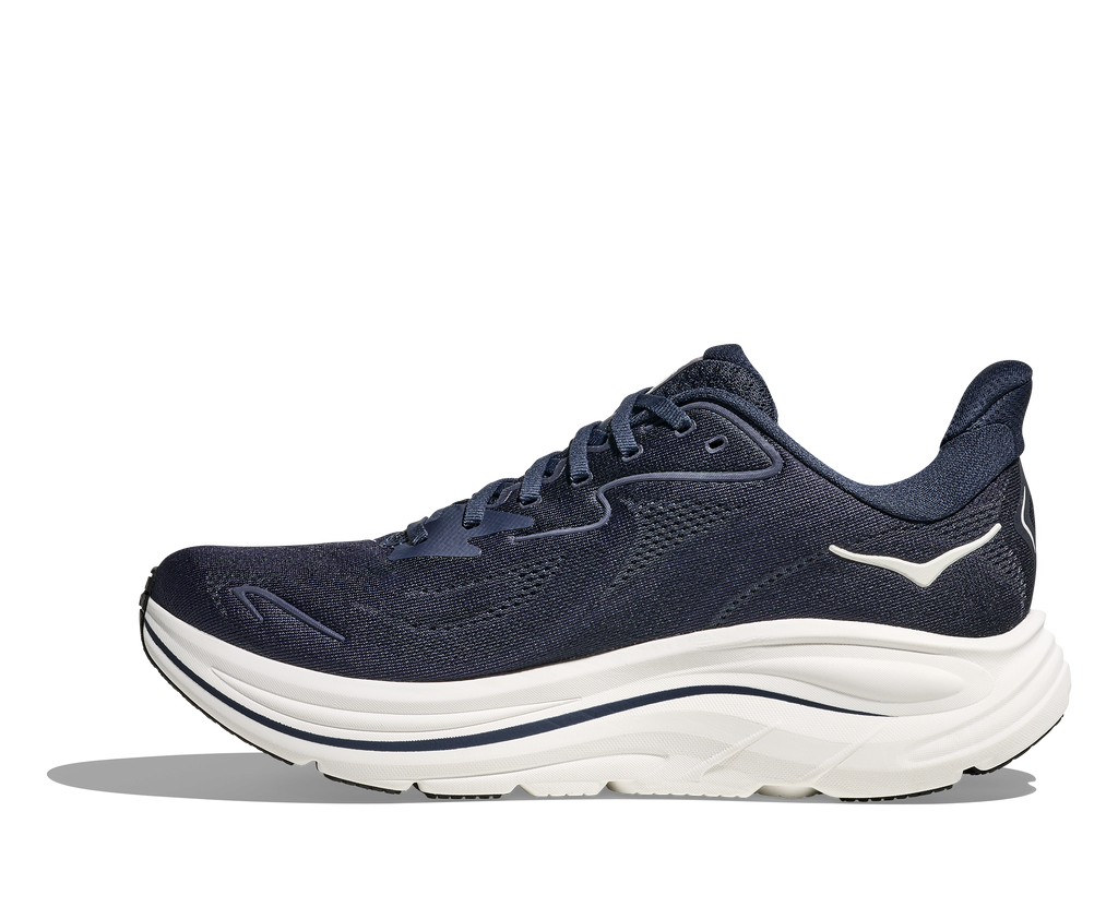 HOKA Men's Clifton 10 - NAVY / WHITE (Wide)