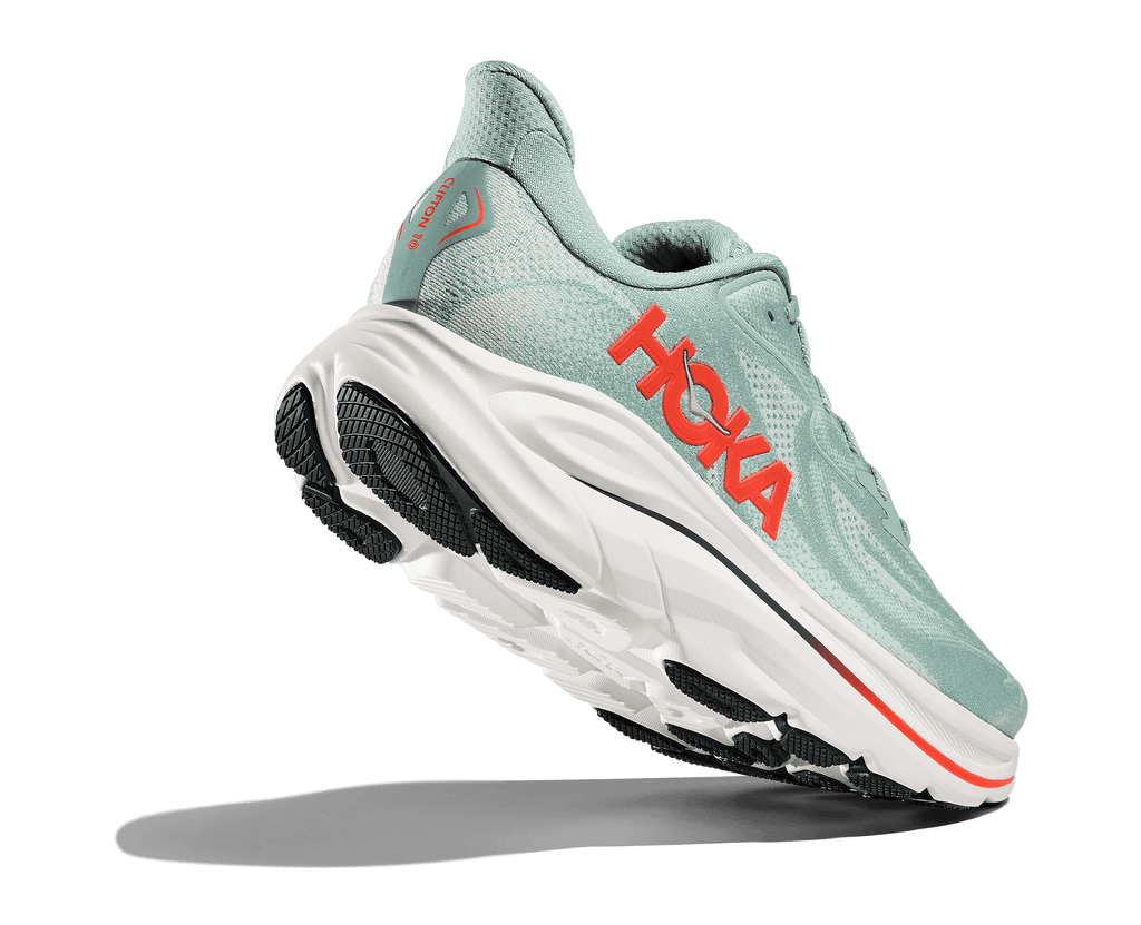 HOKA Men's Clifton 10 - SAGE / NEON FLAME