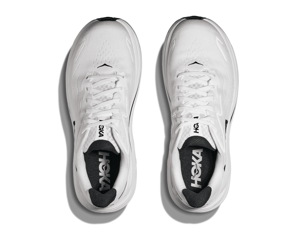 HOKA Men's Clifton 10 - WHITE / BLACK