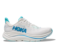 HOKA Men's Clifton 10 - WHITE / SKYWARD BLUE (Wide)