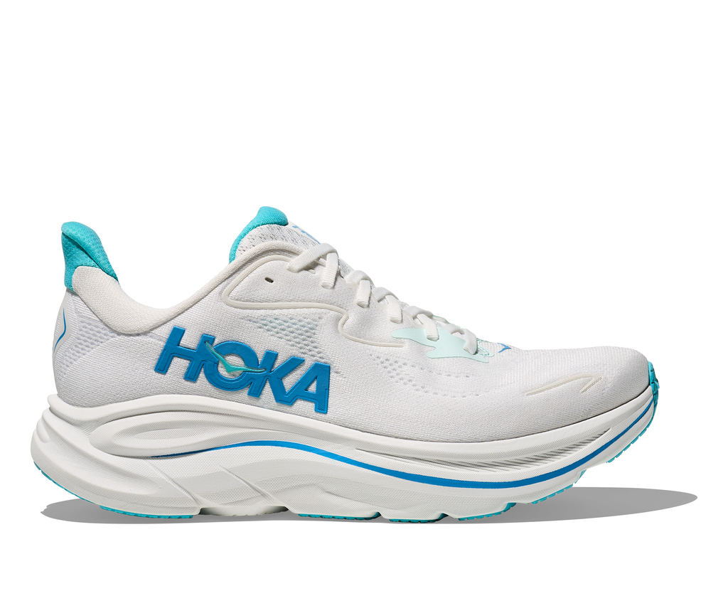 HOKA Men's Clifton 10 - WHITE / SKYWARD BLUE