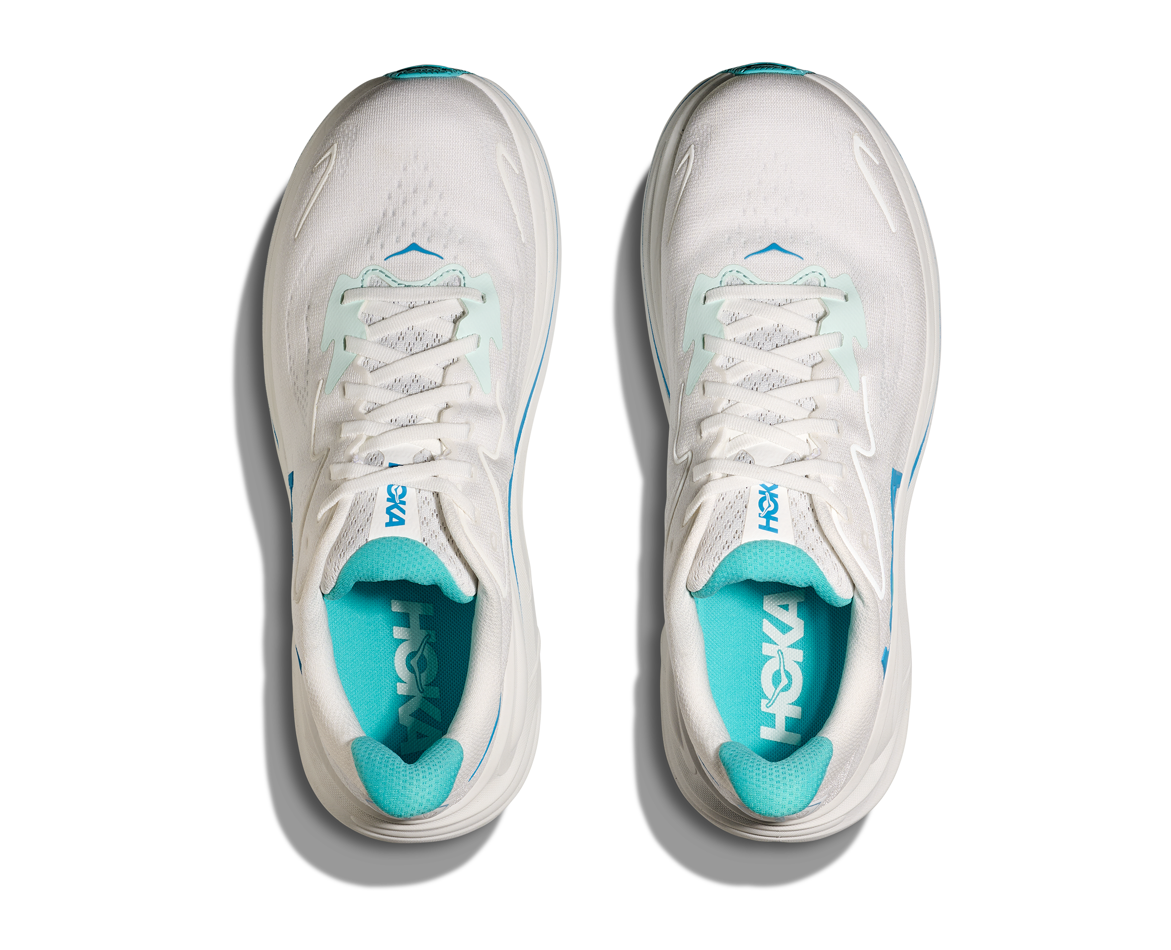 HOKA Men's Clifton 10 - WHITE / SKYWARD BLUE