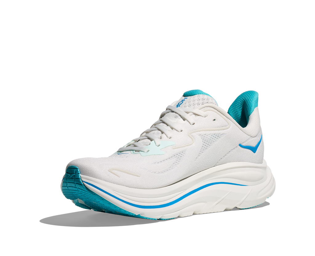 HOKA Men's Clifton 10 - WHITE / SKYWARD BLUE