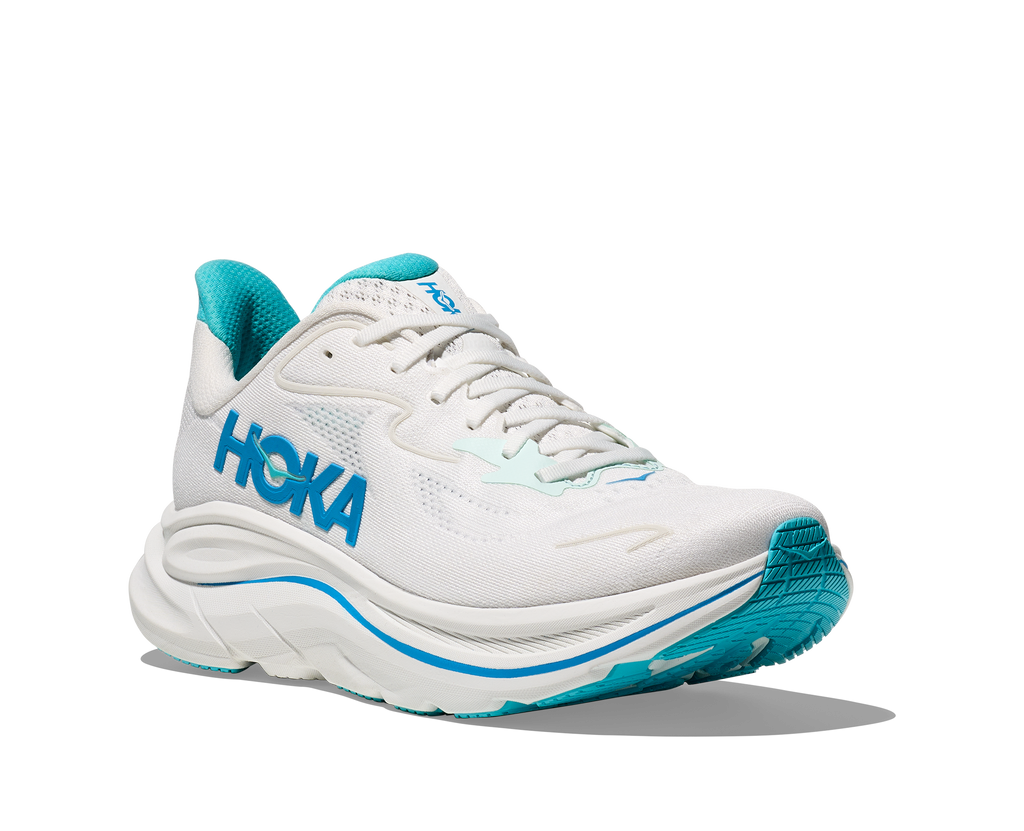 HOKA Men's Clifton 10 - WHITE / SKYWARD BLUE