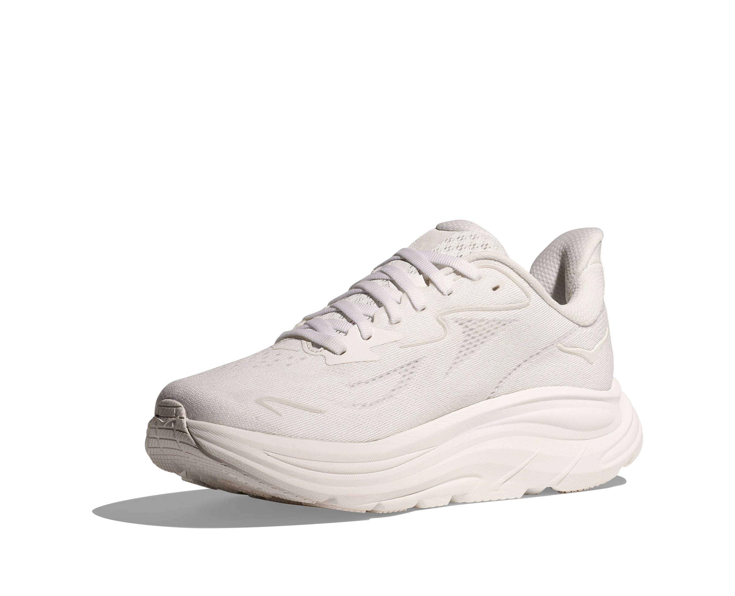 HOKA Men's Clifton 10 - WHITE / WHITE (Wide)