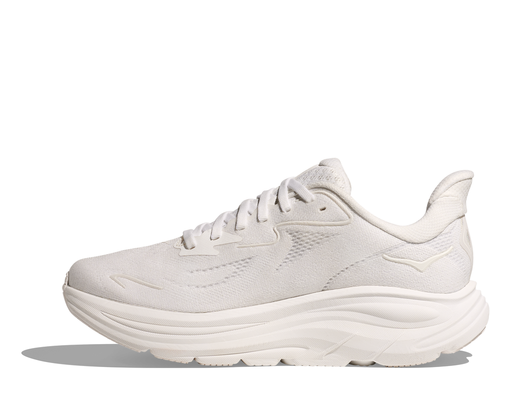 HOKA Men's Clifton 10 - WHITE / WHITE (Wide)