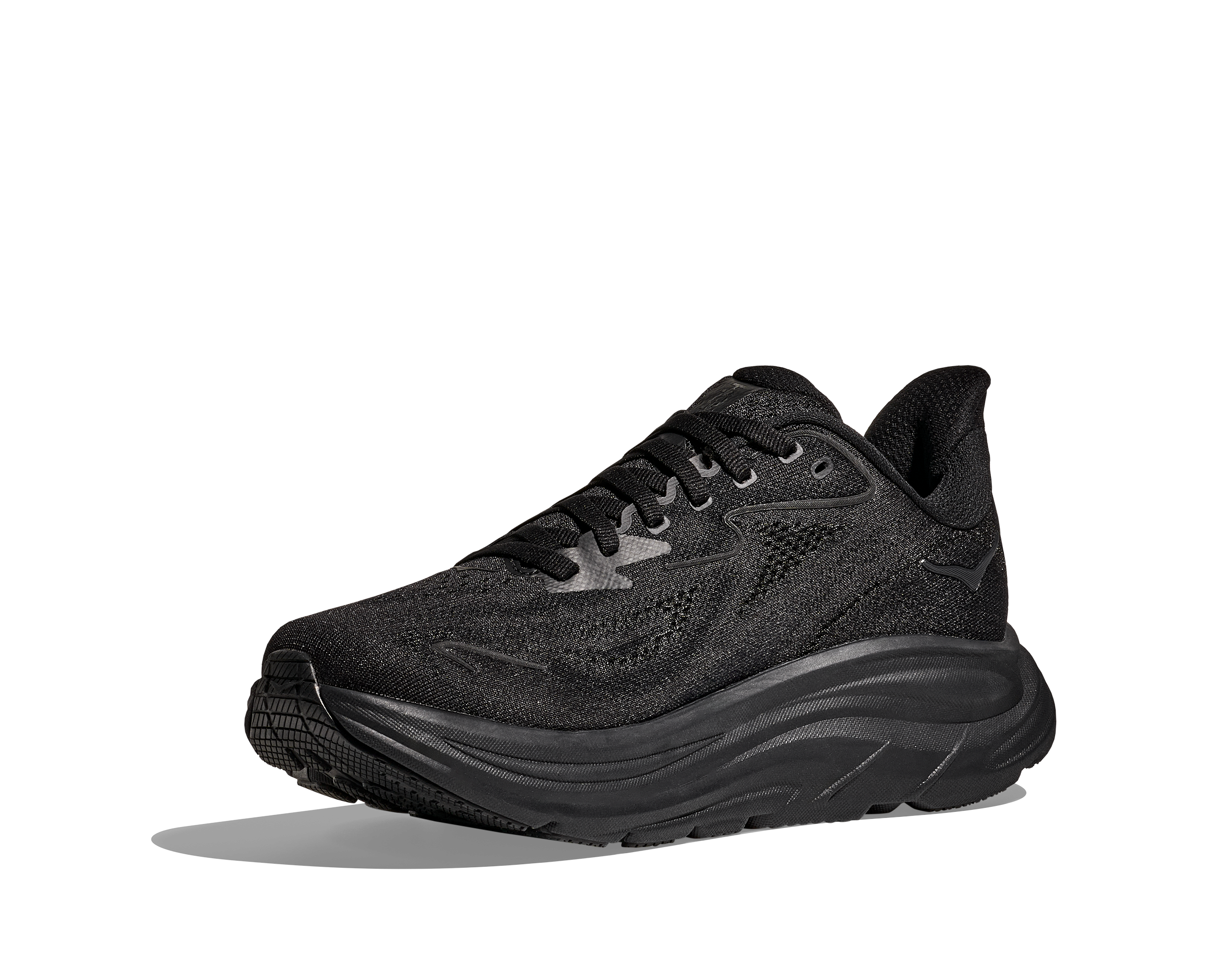HOKA Women's Clifton 10 - BLACK / BLACK (Wide)