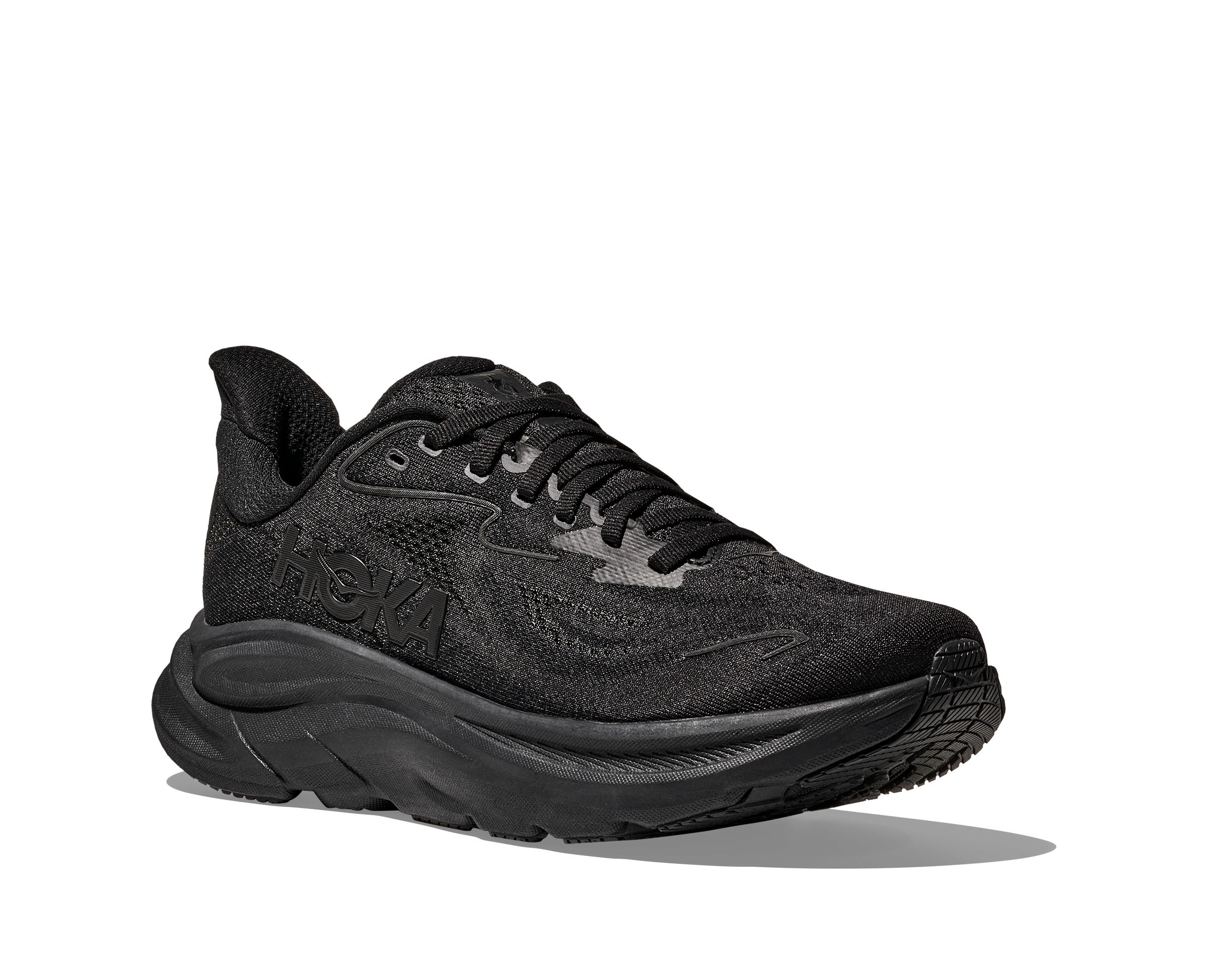 HOKA Women's Clifton 10 - BLACK / BLACK (Wide)