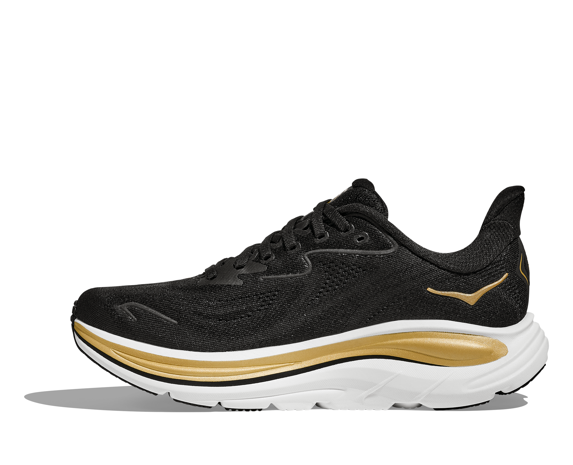 HOKA Women's Clifton 10 - BLACK / GOLD