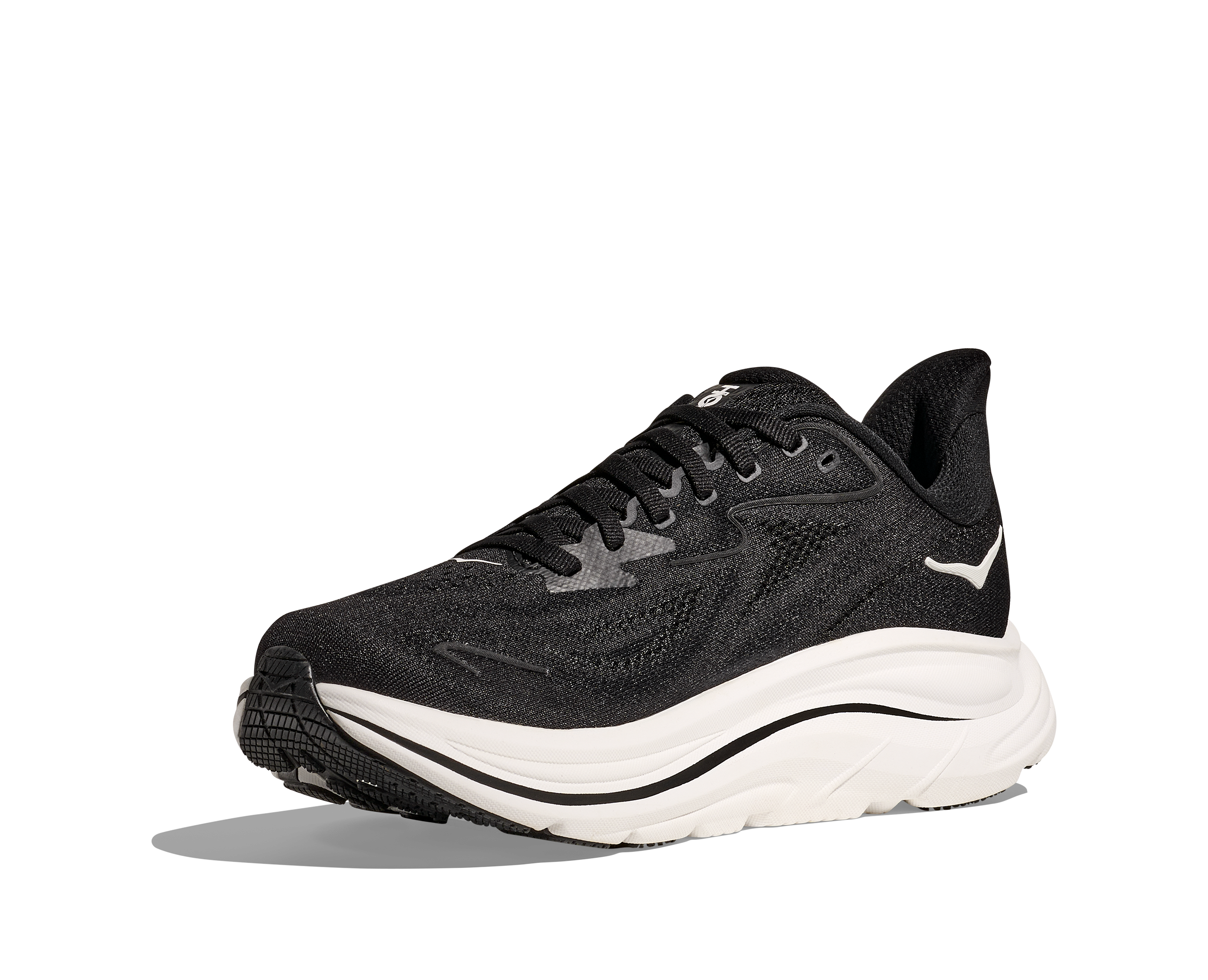 HOKA Women's Clifton 10 - BLACK / WHITE