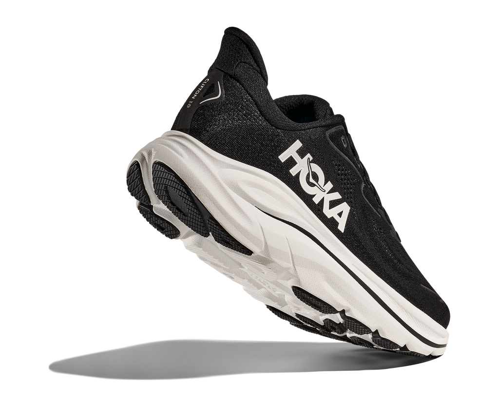 HOKA Women's Clifton 10 - BLACK / WHITE