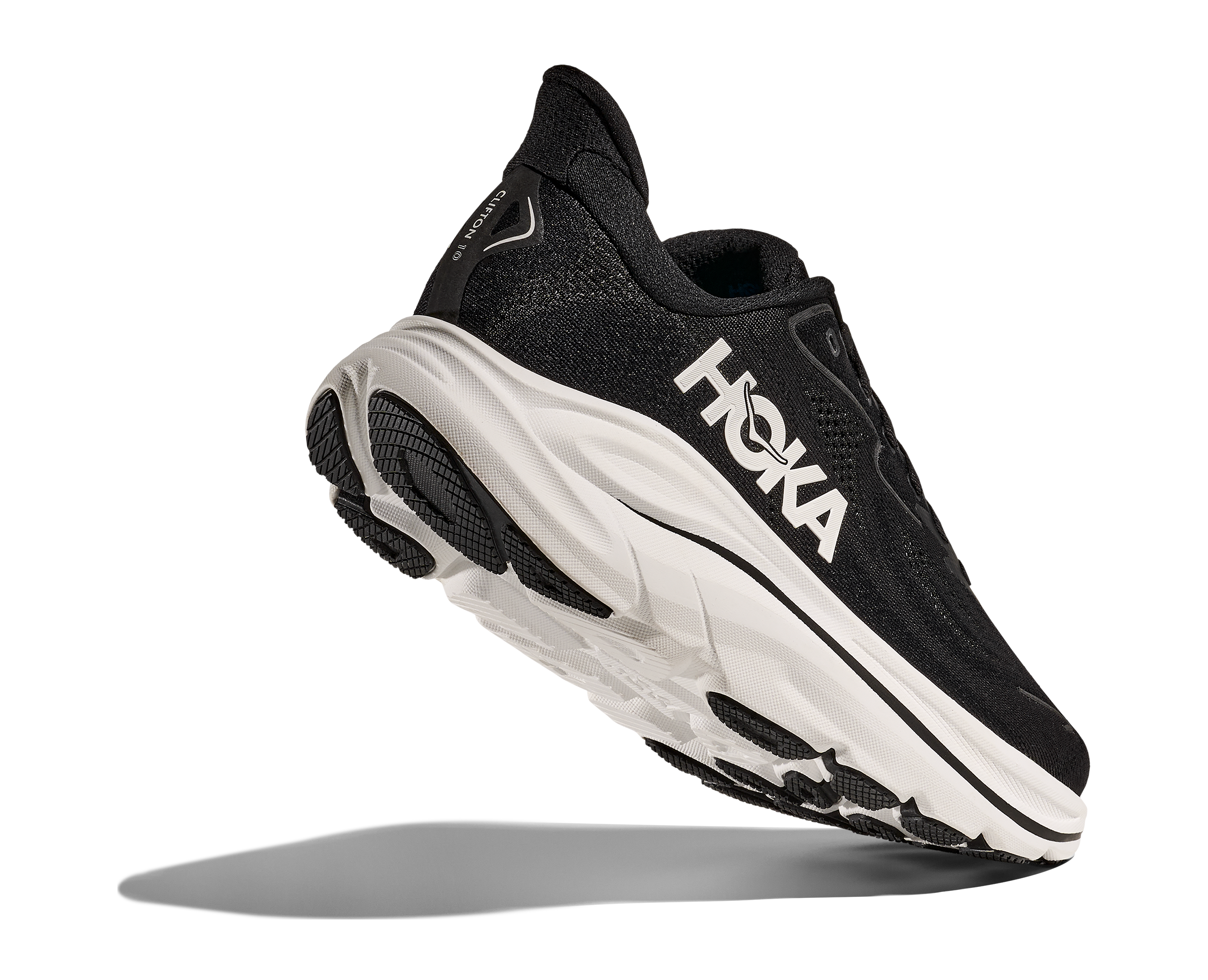HOKA Women's Clifton 10 - BLACK / WHITE